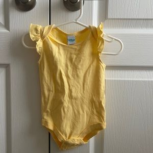 Disney Baby onesie light yellow.